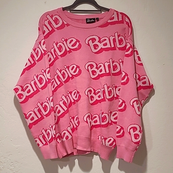 Barbie Sweaters - Barbie Pink Logo Crewneck Sweater